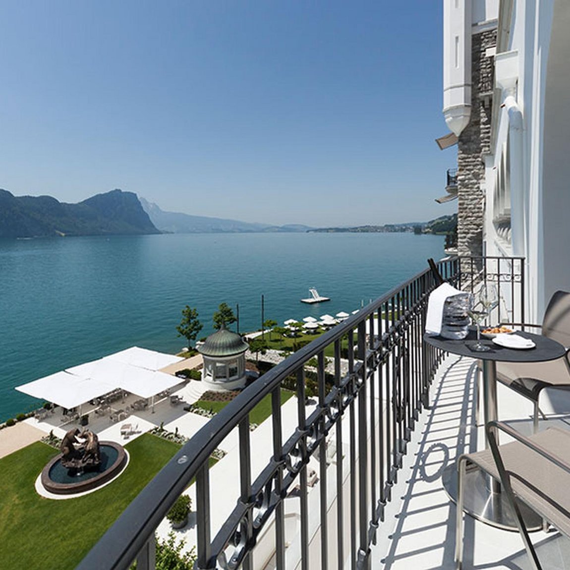 Park Hotel Vitznau – Breath-taking view from the balcony