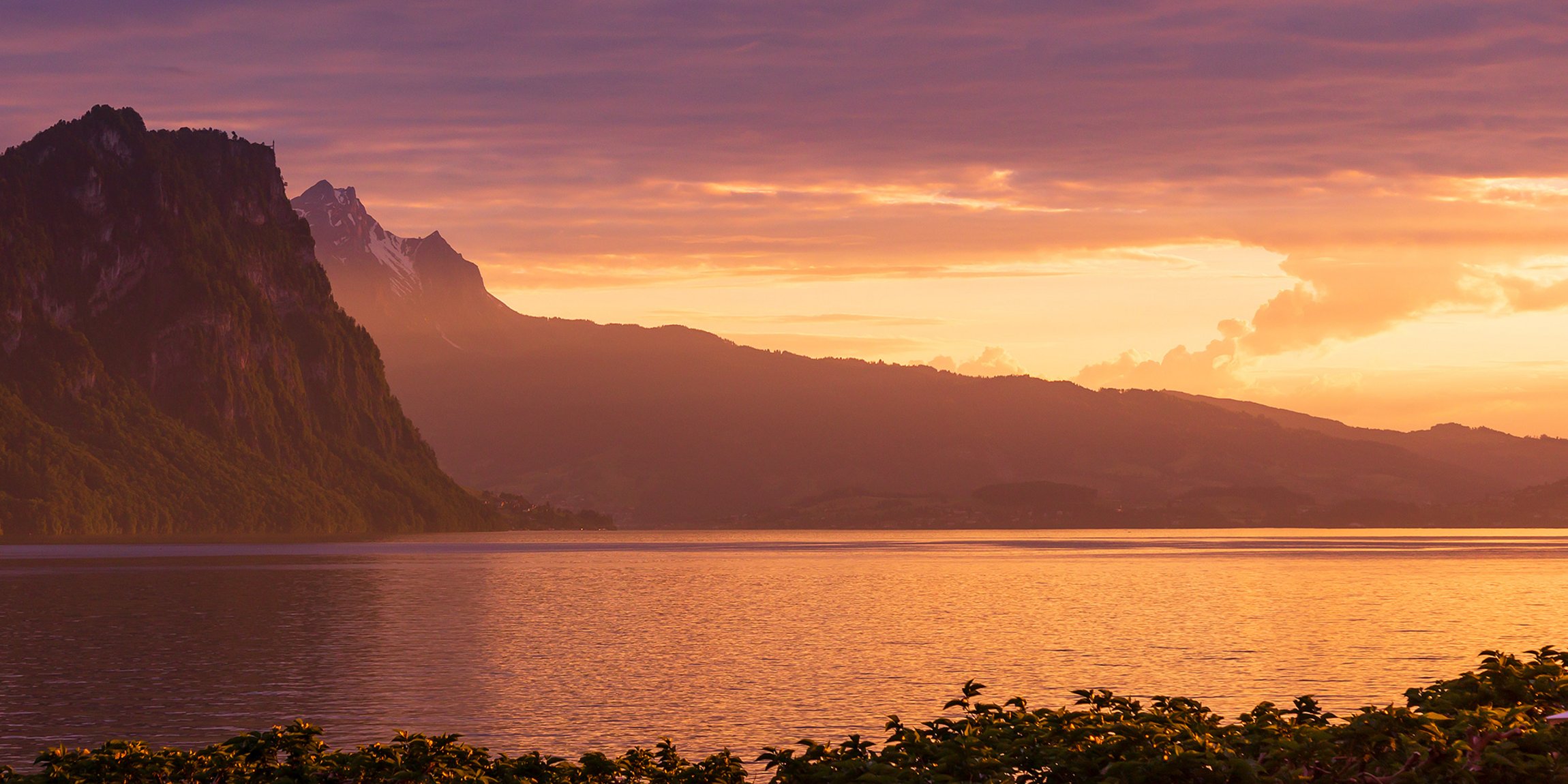 Park Hotel Vitznau – Lake Lucerne in evening light