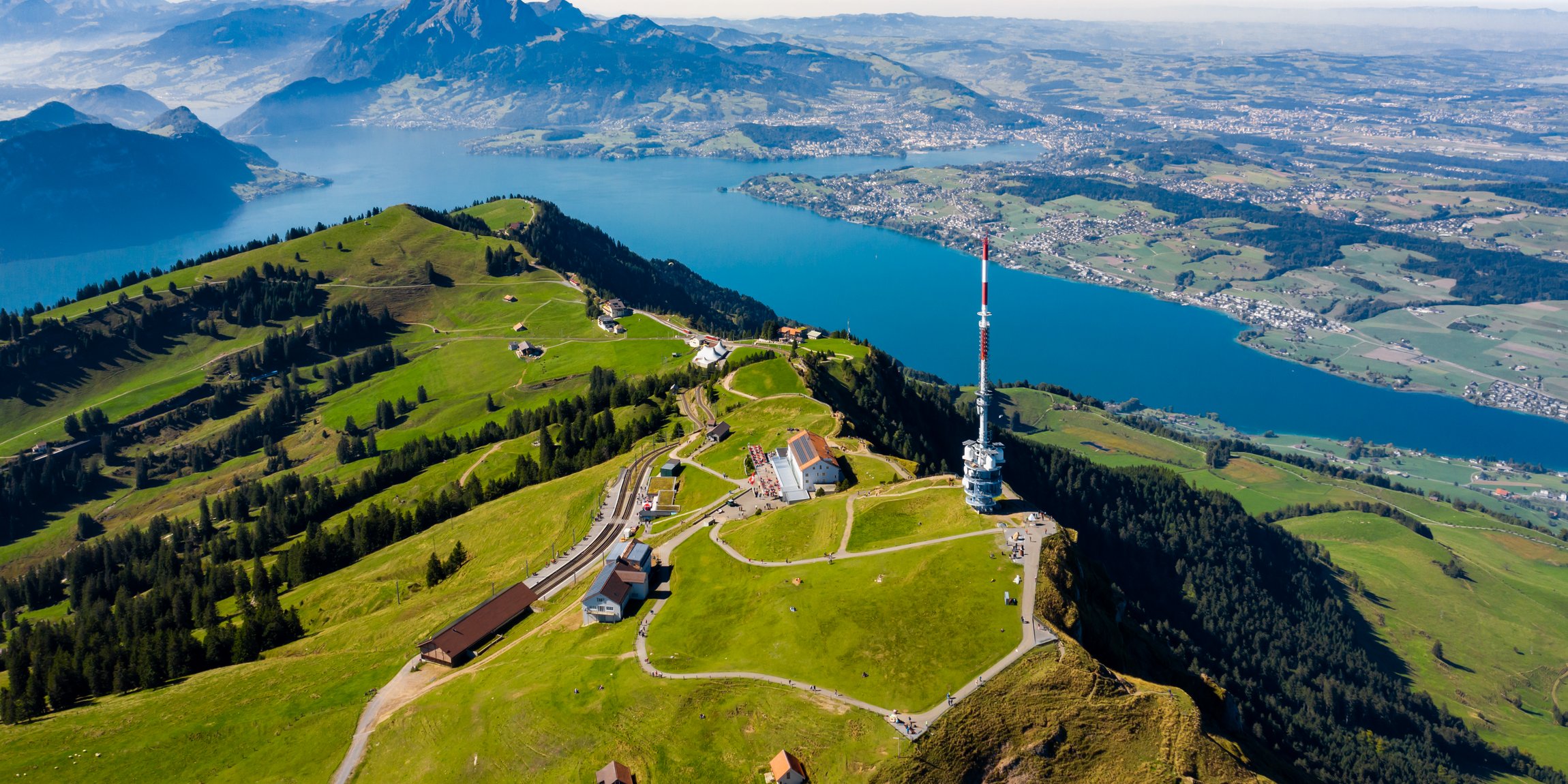 View of Lake Lucerne from Mount Rigi